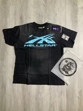 *NEW* Blue Hellstar Tee Size Large 100% Authentic
